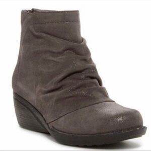 Dansko Arisa Napa Wedge Ankle Bootie in Grey‎ Size 8.5-9 or 39